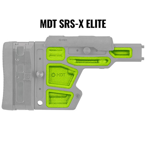 Les MDT Rubber Dampeners réduisent les vibrations de ton arme, améliorent la précision et facilitent le suivi de ta cible. Installation facile sans outils!